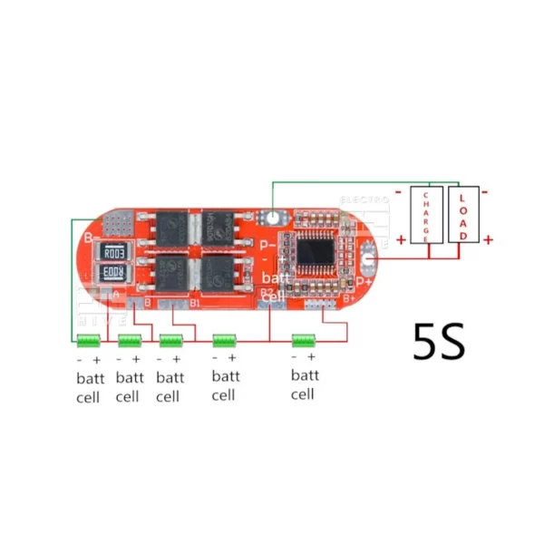 نحوه استفاده از ماژول محافظ شارژ 5 سل 25 آمپر