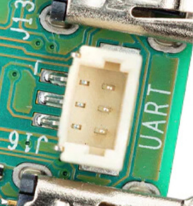 درگاه UART در برد رزبری پای 5