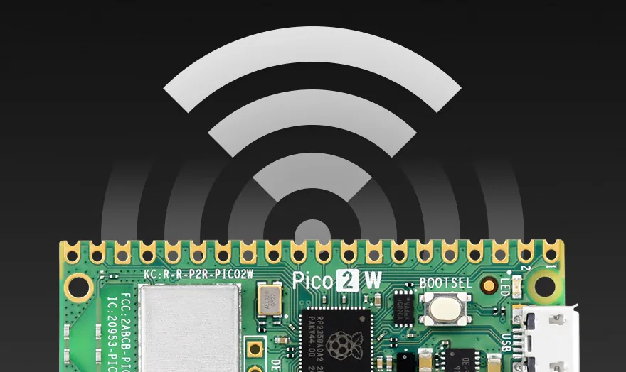 برد رزبری پای Pico 2 W با Wifi ورژن 4